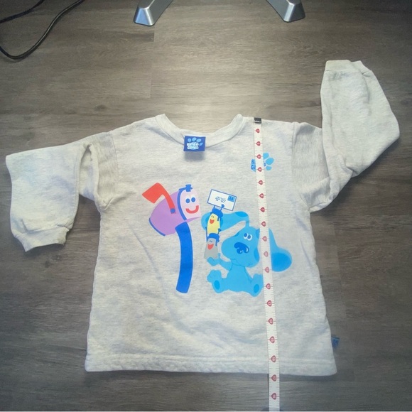 Vintage Viacom 1999 sweater RARE Gray/Blue’s Clues sweater Size 5 - Picture 7 of 7